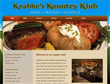 Tablet Screenshot of krabbeskountryklub.com